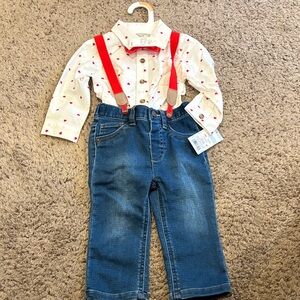 Cat & Jack Red and Blue Kids Matching Set